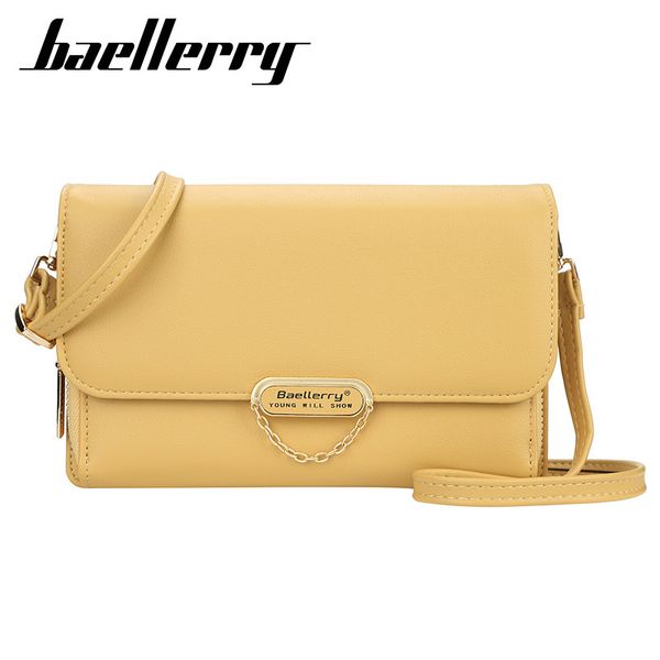 

baellerry women's korean version large capacity horizontal multifunctional mobile phone bag zipper single shoulder messenger bag female, Red;black