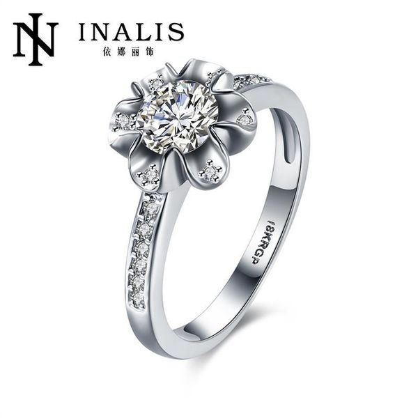 

wedding rings 2021 contracted fashionable plating white gold, Slivery;golden