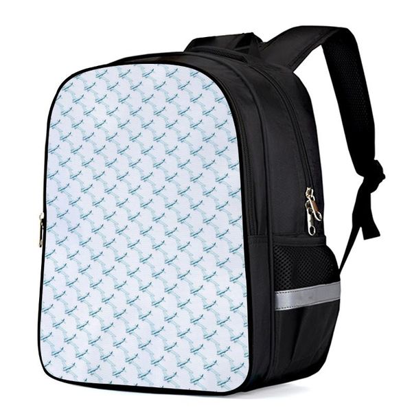 

backpack blue airplane aviation wing simple student schoolbag boys and girls backpacks fashion