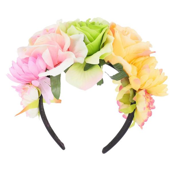 

decorative flowers & wreaths 1pc simulation rose flower design headband exquisite headwear po prop
