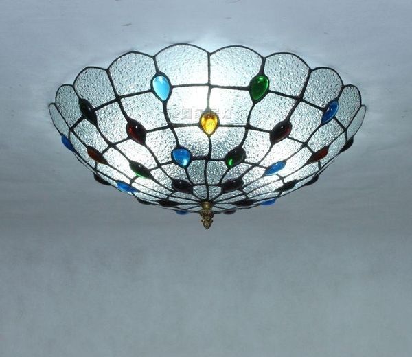 

ceiling lights vintage retro mediterranean lamps ac110v-220v stained glass aisle el restuarant led balcony lamp lighting