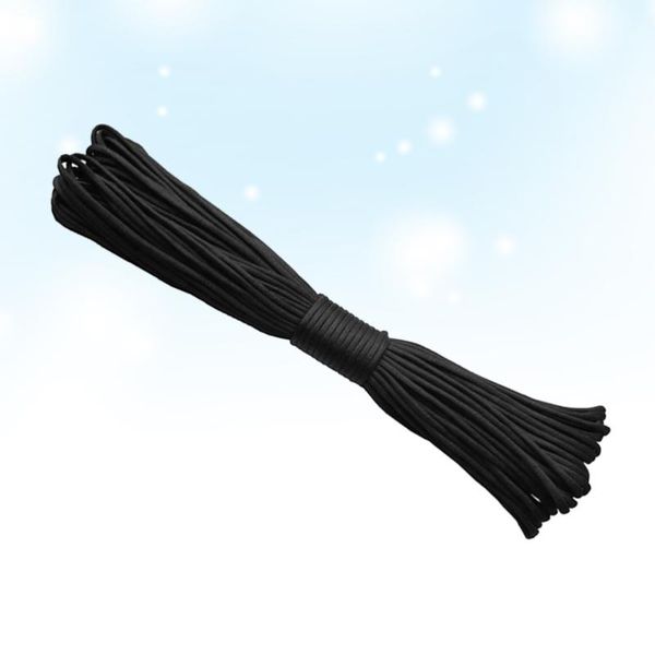 

30.5m 4mm diameter paracord rope bundles lanyard black camping equipment survival kit climbing emergency for outdoor gadgets