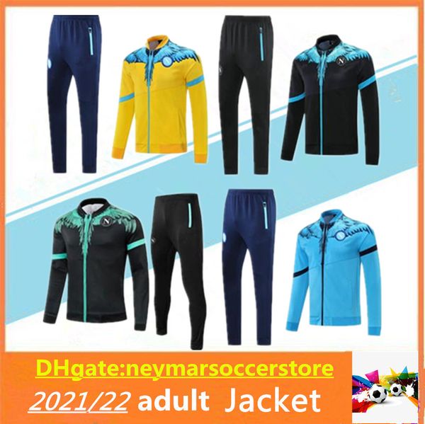 

2021 napoli hamsik insigne callejon zielinski soccer jacket tracksuit 21/22 ssc naples maillot de foot training suit chandal, Black