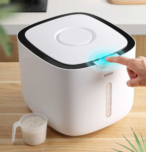 

Kitchen Collection Nano Bucket Insect-Proof Moisture-Proof Sealed Rice Cylinder Grain Dog Household Storage Box Bottles & Jars