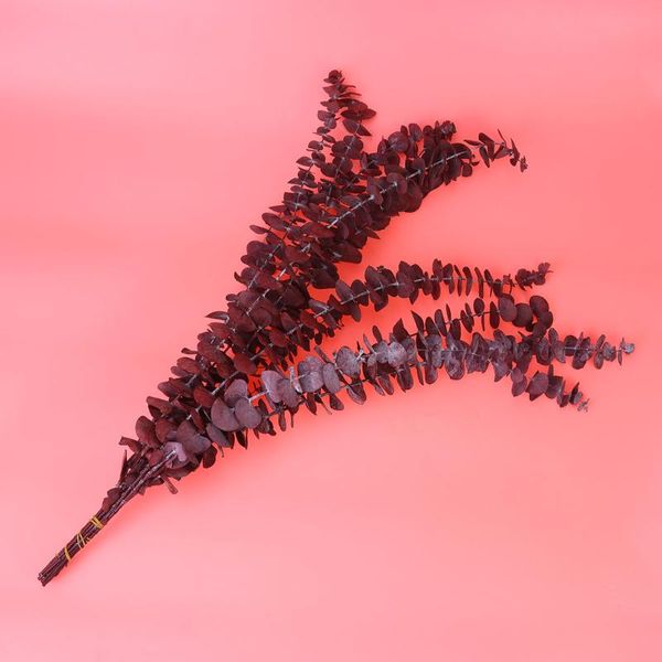 

decorative flowers & wreaths 10pcs 20-30cm dried eucalyptus green leaves pography props home adornment deskdecroation (blue-green)