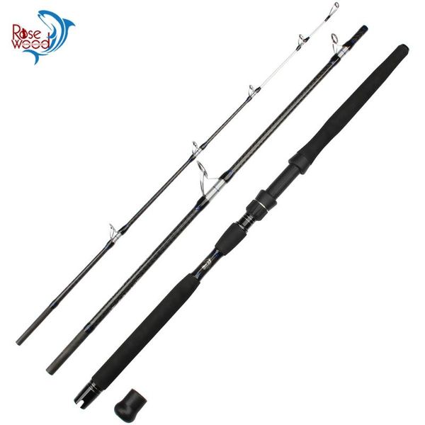 

3-piece heavy spinning rod cw60-250g fishing moderate fast action sea pole graphite spin boat rods