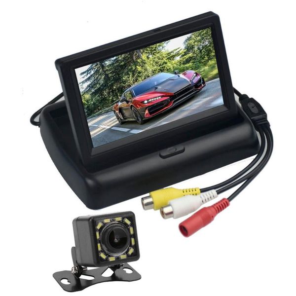 

car video 4.3'' lcd tft color monitor screen for reverse rearview camera support ntsc/pal system