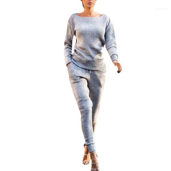 

running sets perimedes 2pcs women sports suit female cotton tracksuit sweatshirt long pants sport lounge wear sets#g351, Black;blue