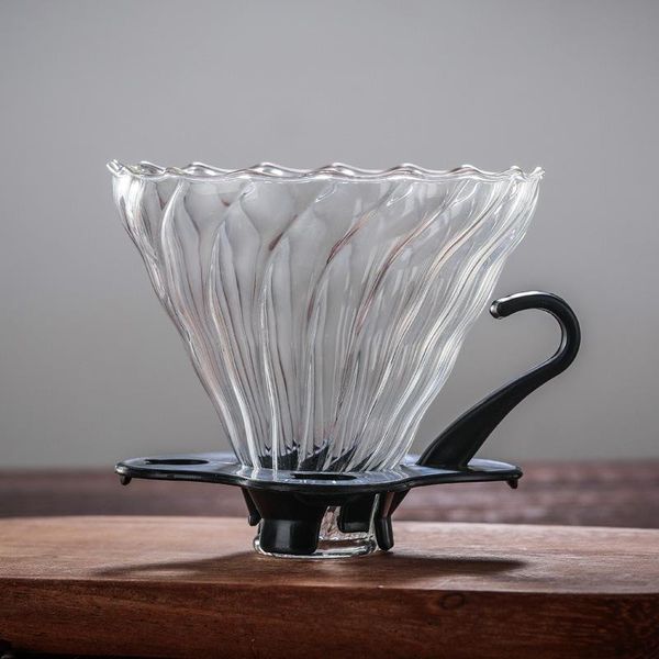 

coffee filters 2-4cup glass dripper clever filter engine style drip cup portable reusable paperless pour over