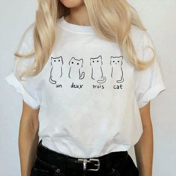 

cat harajuku kawaii funny cartoon mens t shirts and womens ullzang grunge cute 90s graphic fashion korean styletees female, White;black