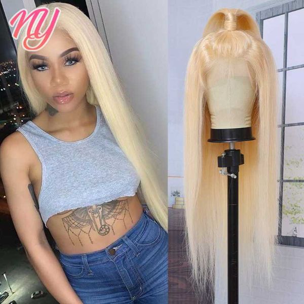 

lace wigs 13x6 hd front wig 613 honey blonde human hair for women pre plucked 180 density remy frontal, Black;brown