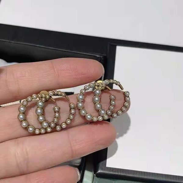 

special offer 70% off luxury jewelry gujia double pearl earrings for women, Golden