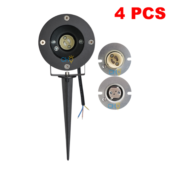 

gu10 12v mr16 gu5.3 led spot spike garden lamp landscape lawn light housing lamps