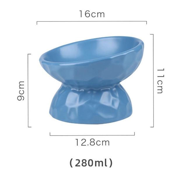 

ceramics raised cat bowl slanted for stress angled less regurgitating and vomiting xkw bowls & feeders