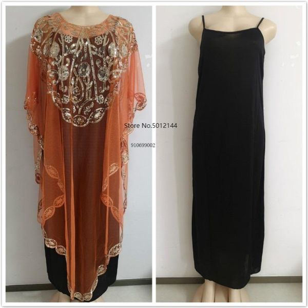 

ethnic clothing 2pcs a coat +sling african women's dress sequins fashion, Red