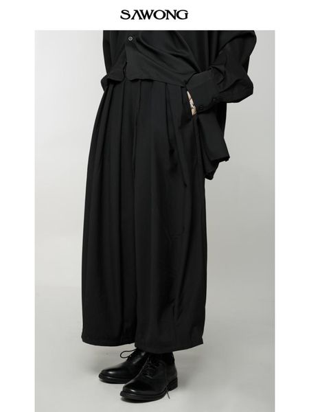 

men's pants 27-46 2021 men women clothing gd fashion original design high street loose personal casual wide leg plus size costumes, Black