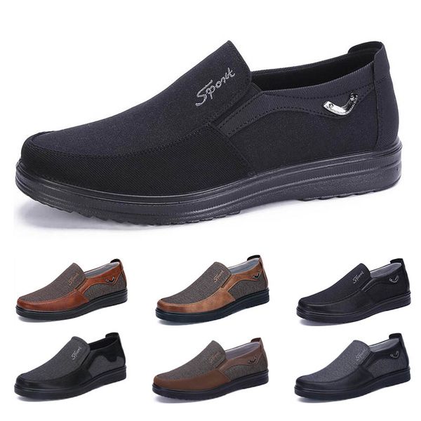 

popular business style mens shoes comfortable breathable black brown dark bronze camel coffee navy soft flats bottoms men office casual snea