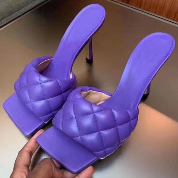

dress shoes women roman sandals brand pumps square toe high heels open zapatos de mujer trend slippers outside slides, Black