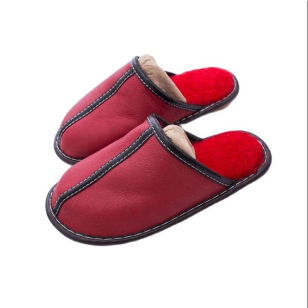 

slippers women fur home quality flat cotton shoes man plush couple bedroom slides furry indoor, Black