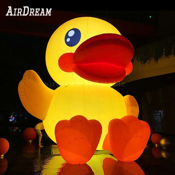 Reklam dekorasyon için şişme oyuncak hayvan Özel dev ördek modeli büyük şişme heykeli büyük ördekler