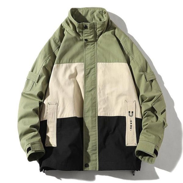 

men's jackets spring autumn men jacket coat casual fashion simple stylish loose leisure stand collar smooth warm male youth top, Black;brown