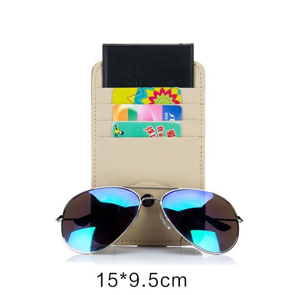 

car organizer sun visor glasses clip cd dvd card case holder storage clipper disks hold bag