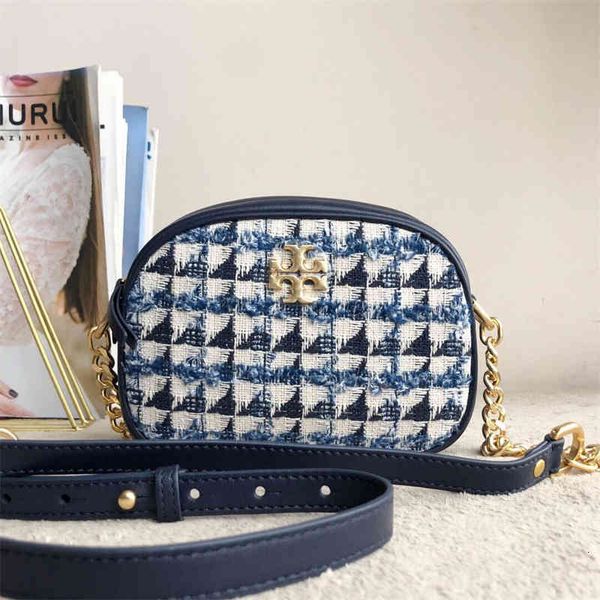 

2021 new tb women's bag tweed single shoulder chain diagonal compact camera 80354
