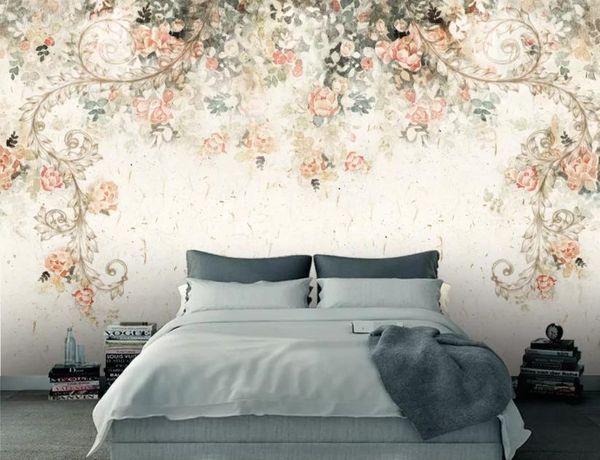 

wallpapers 3d wallpaper customize vintage vine pattern wall murals bedroom living room tv sofa backdrop paintings home decor