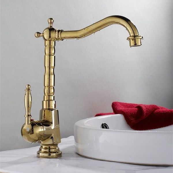 

bathroom sink faucets liuyue basin gold brass hexagonal pagoda tall/low faucet 360 degree rotate cold water mixer taps