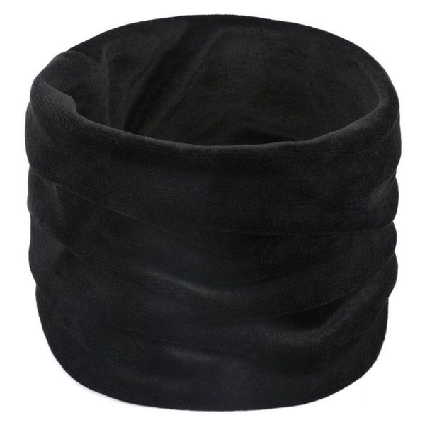 

cycling caps & masks fashion winter solid color velvet fabric ring scarf women scarves vintage female neck warmer, Black