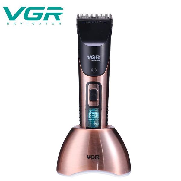 

hair clippers vgr/v-003 professional clipper cutting machine waterproof trimmer display men grooming low noise