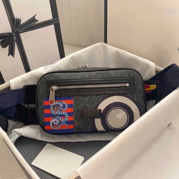 

474293 fashion belt bag leather zipper outdoor sports crossbody chest bags designer classic one shoulder handbag wallet