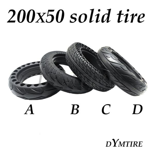 

200x50 solid tire for mini electric scooter front and rear 8 inch explosion-proof non pneumatic high-quality rubber tyre motorcycle wheels &