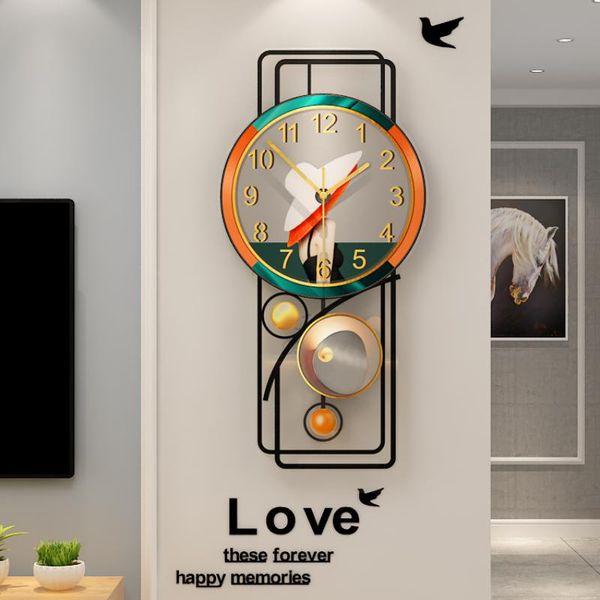 

wall clocks art modern design clock quarz gold color silent digital living room creative relogio de parede home decor 33
