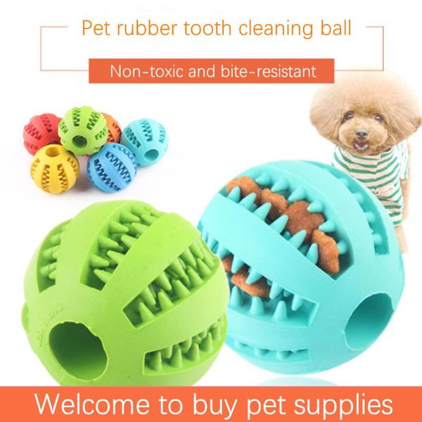 

storage bottles & jars pet dog toy fun interactive bouncy ball chew bite teeth cleaning food super tough rubber cat