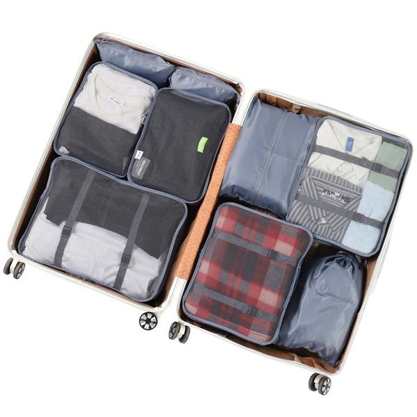 

storage bags 9pcs clothes organizer suitcase luggage packing set travel bag clothing for underwear