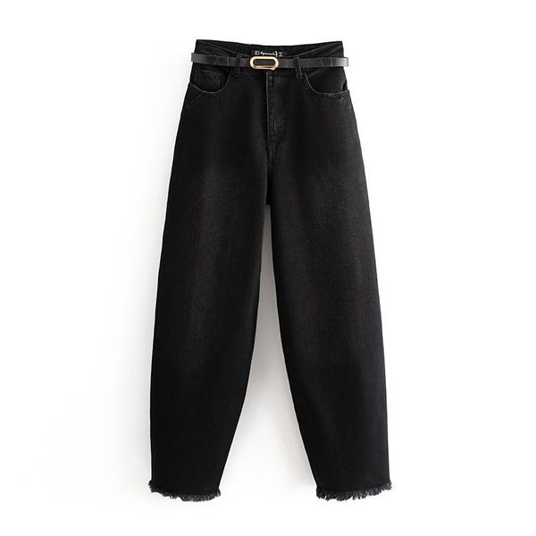 

women's jeans fashion high waist black oversize bananas mom plus size baggy pants wide leg streetwear, Blue