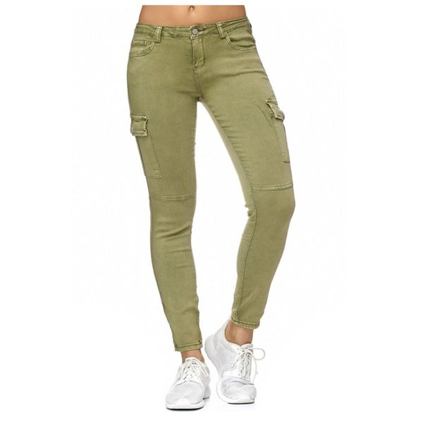 

2011lugentolo jeans woman spring and autumn new solid side stand skinny pencil pants 7 color plus size 3xl, Blue