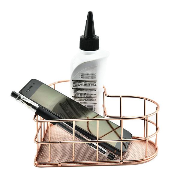 

storage baskets heart shaped basket nordic iron mesh drain organizer deskclutter sorting tray cosmetics fruit