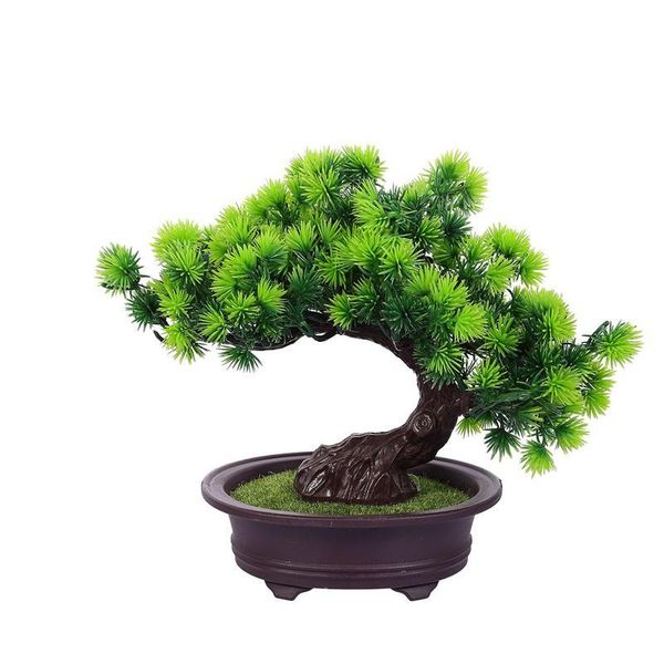 

decorative flowers & wreaths artificial plant decor simulation pine potted ornament plastic bonsai