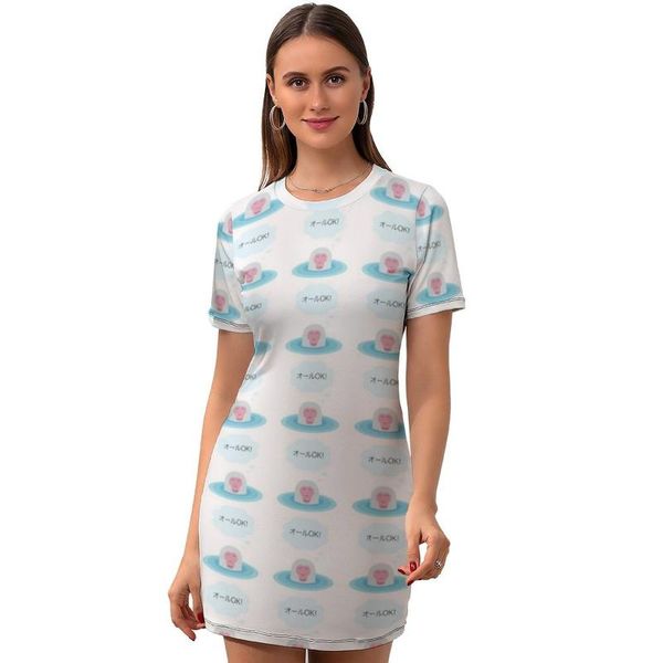 

casual dresses monkey dress short sleeve pattern business bodycon fashion female polyester girly one-piece, Black;gray