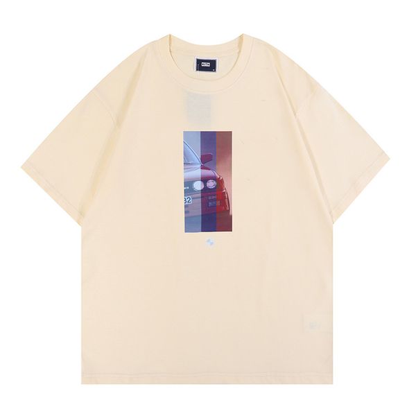 

oversize 2023 new kith tokyo shibuya t shirt men women street view printing shirts tee rose omoroccan tile tees t-shirt dw, White;black