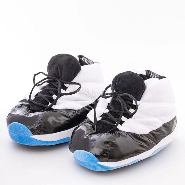 

winter slippers women/men cute bread shoes women warm home ladies big size 36-44 house snug sneakers woman, Black