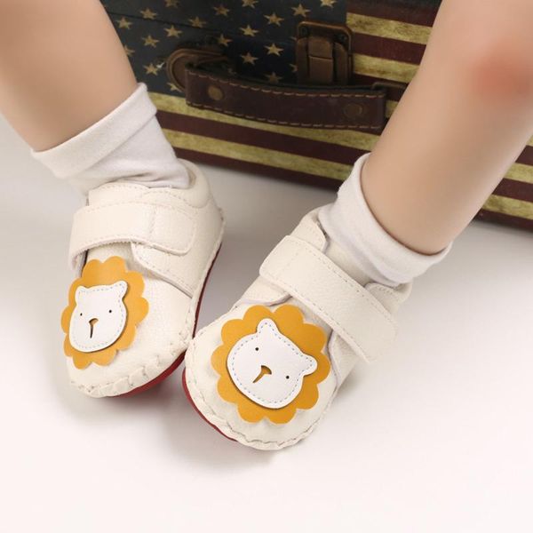 

toddler kids baby boys girls cartoon bear rubber non-slip first walking shoes pu leather sports sneakers footwear walkers