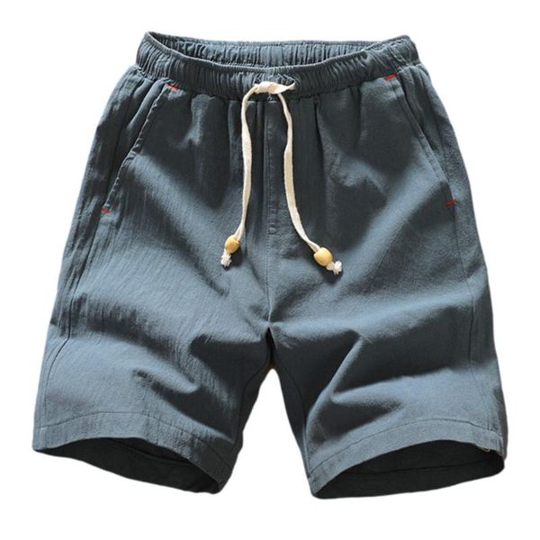 

summer cotton shorts loose men's casual short joggers black white drawstring waist bermuda soft comfort breathable m-5xl, White;black