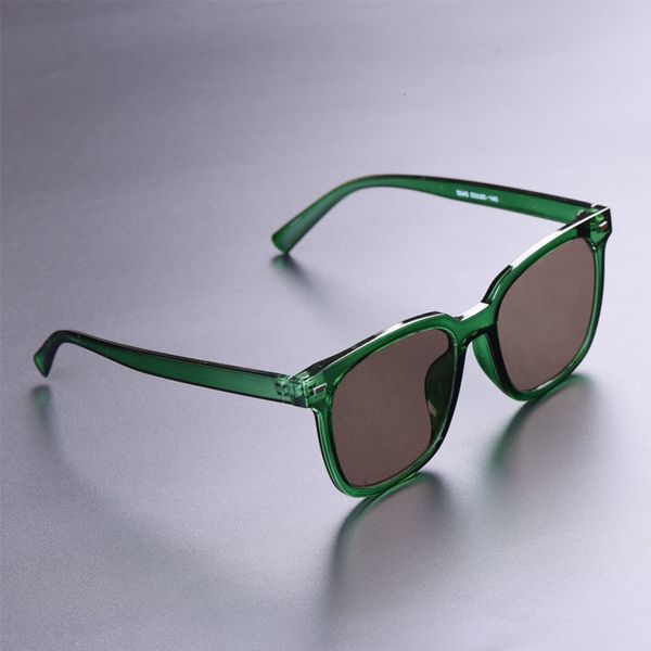 

new stone brown natural crystal sunglasses for women oversized square, Black