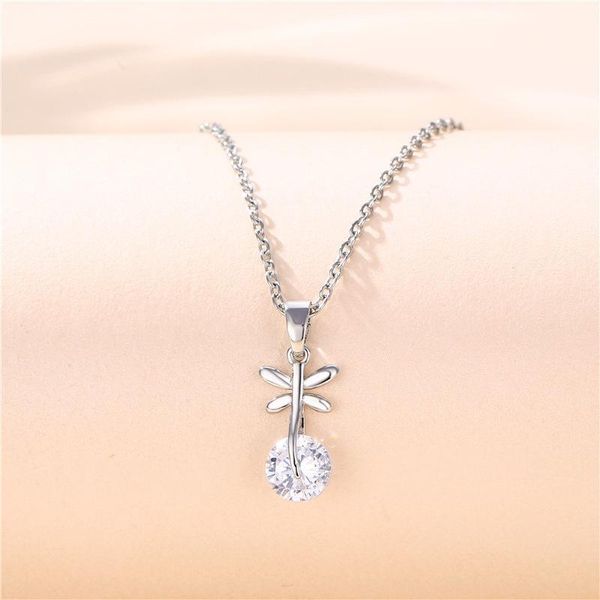 

pendant necklaces berserk jewelry dragonfly zircon hip hop clavicle women necklace bridal wedding for, Silver