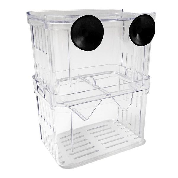 

aquariums double-deck clear fish breeding isolation box aquarium hatchery incubator house supplies