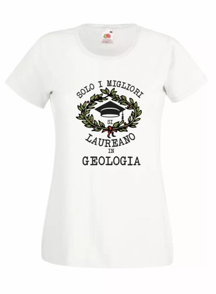 

t-shirt shirt women j2437 only the is people graduate in geology, White;black