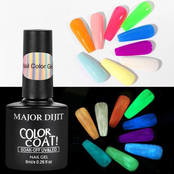 

nail gel s 8ml polish fluorescent color diy design art uv for party, Red;pink